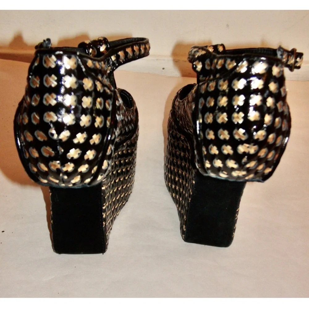 Jeffrey Campbell Nighter Peep Toe T Strap Platform